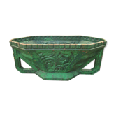 Jardiniere en fonte art deco