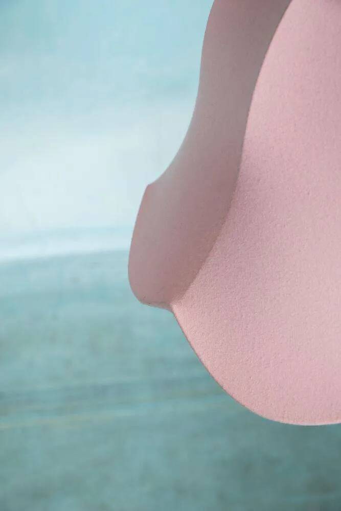 Vintage pink Scandinavian tulip pendant