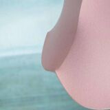 Vintage pink Scandinavian tulip pendant