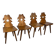 Set of 4 Mid Century Oak ‘Tirol’ Chairs, 1960s