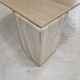 Italian travertine coffee table, 1980's