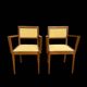 Paire de fauteuils bridge art deco
