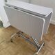 Table de cuisine pliable en formica gris et blanc