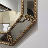 Miroir a parclose doré vintage