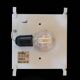 Rare pine wood ceiling flush light by Nordlux / 1970s / Danish Modern Design