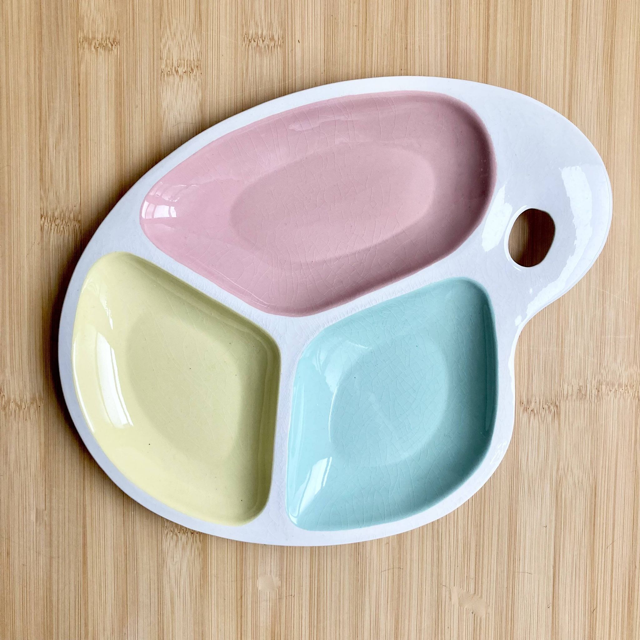 Vintage Palette 50's aperitif dish