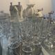 lot of vintage stemmed glasses from the 60s/70s