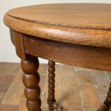 Turned wood table