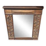 Superb mirror, carved wood