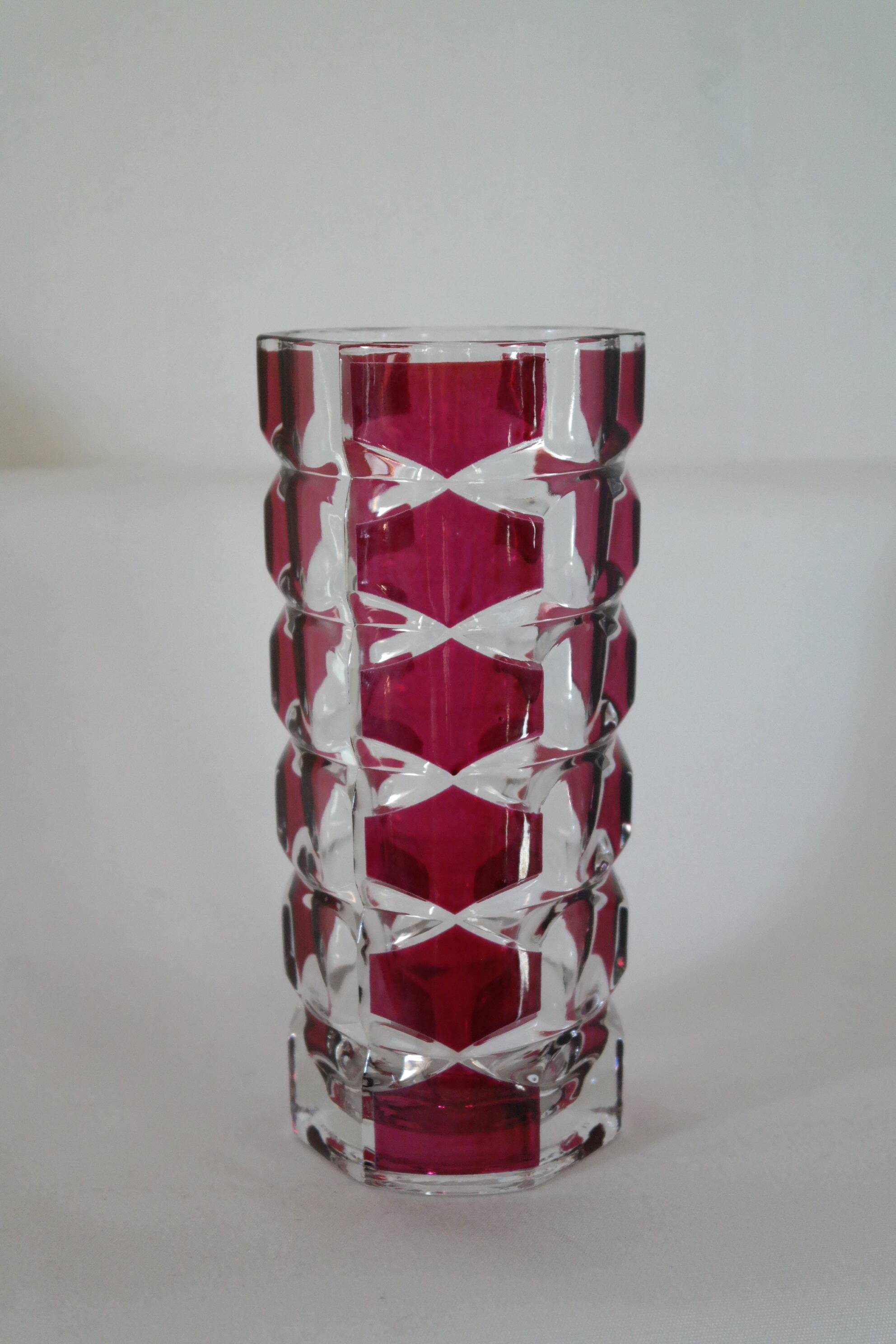 Vase Luminarc vintage verrerie d 'Arques France