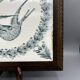 Cast iron trivet – swallow decoration – Longwy pottery