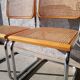 Pair of Cesca B32 chrome and cane chairs Designer Marcel Breuer