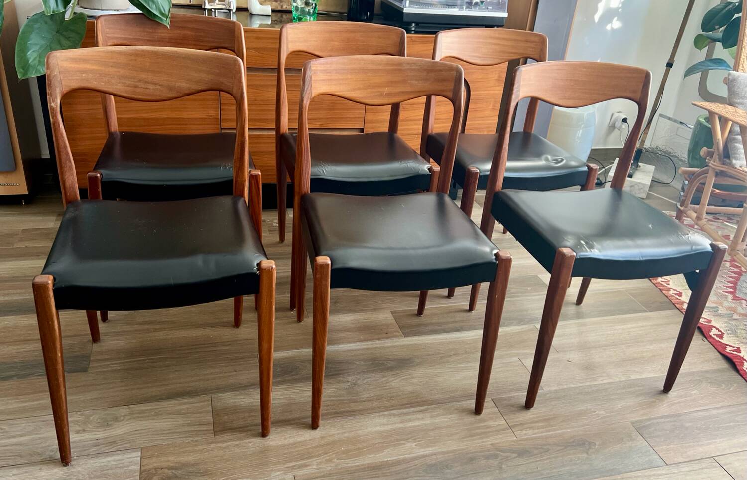 Set of 6 Roche Bobois chairs, 1960