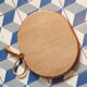 Miroir rotin vintage en forme de pomme