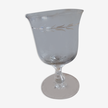 Vase verre à pied