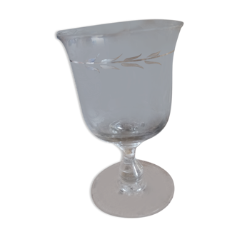 Stemmed glass vase