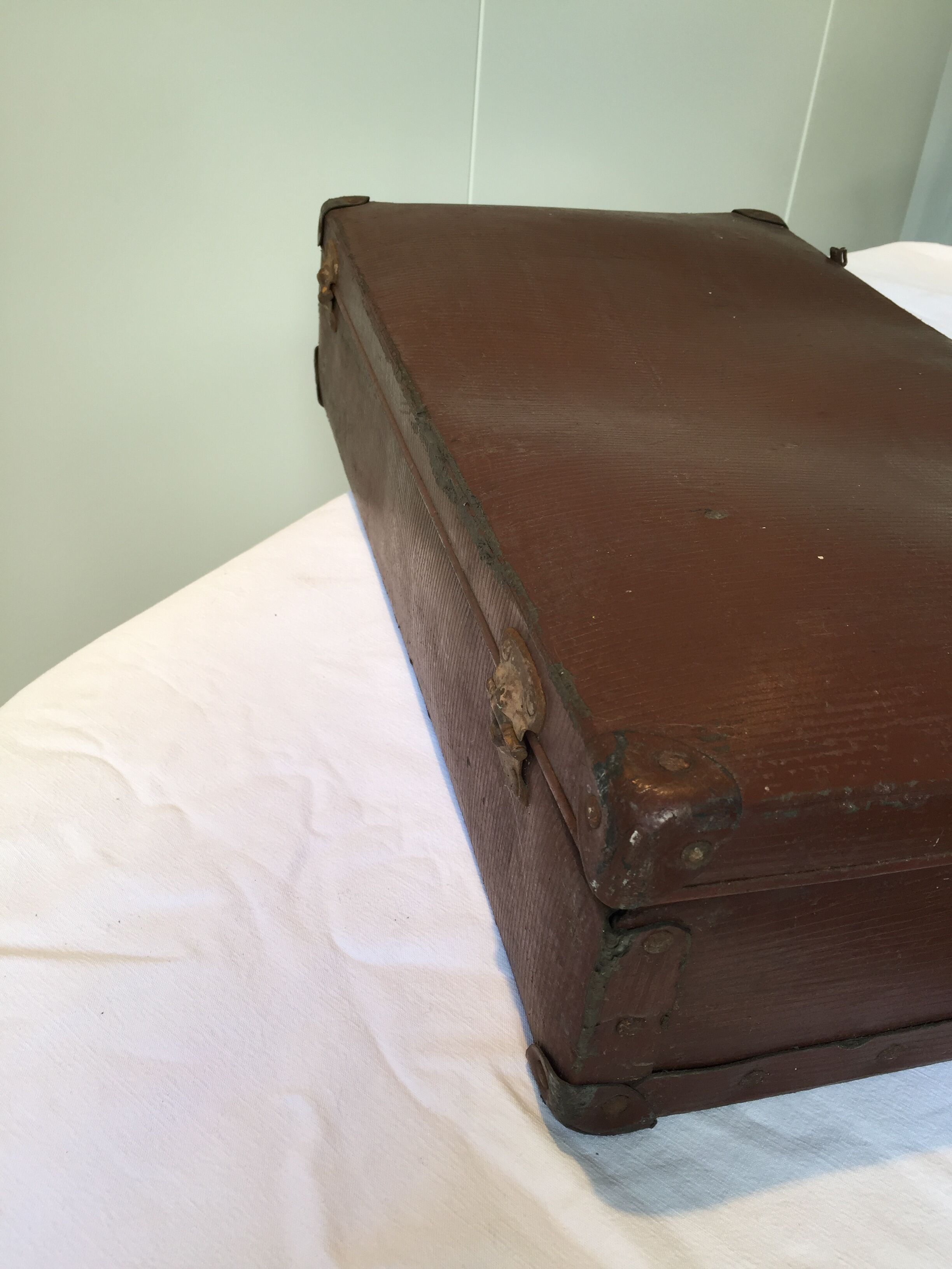Vintage cardboard suitcase