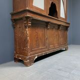 Large art deco cafe cabinet from Belgium, 1920s.