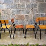Slatted chairs 50s