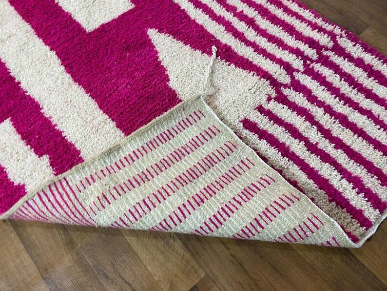 Moroccan wool rug 200cm x 100cm