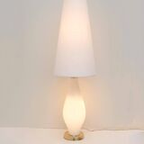 Lampe en opaline et laiton, Italy 1960