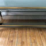 Coffee table in brass and chrome 1970