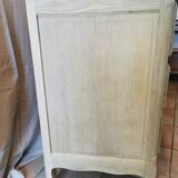 Curved chest of drawers raw oak 3 drawers