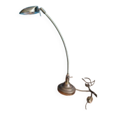 Loft bedside desk lamp patinated gold metal