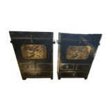 2 Chinese cabinets (a set of 2)