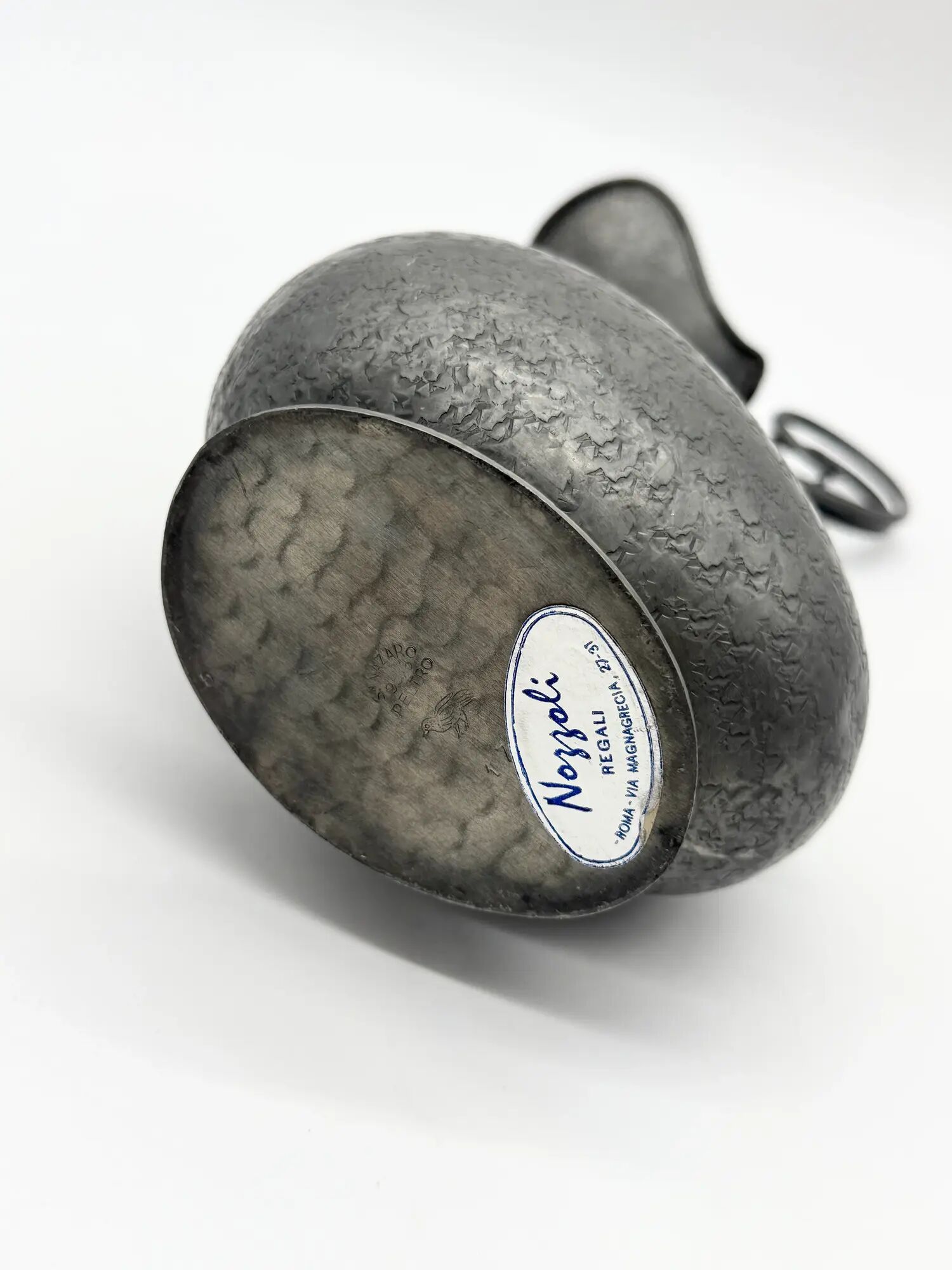 Hammered pewter jug – San Nazaro Peltro, Italy 1960s