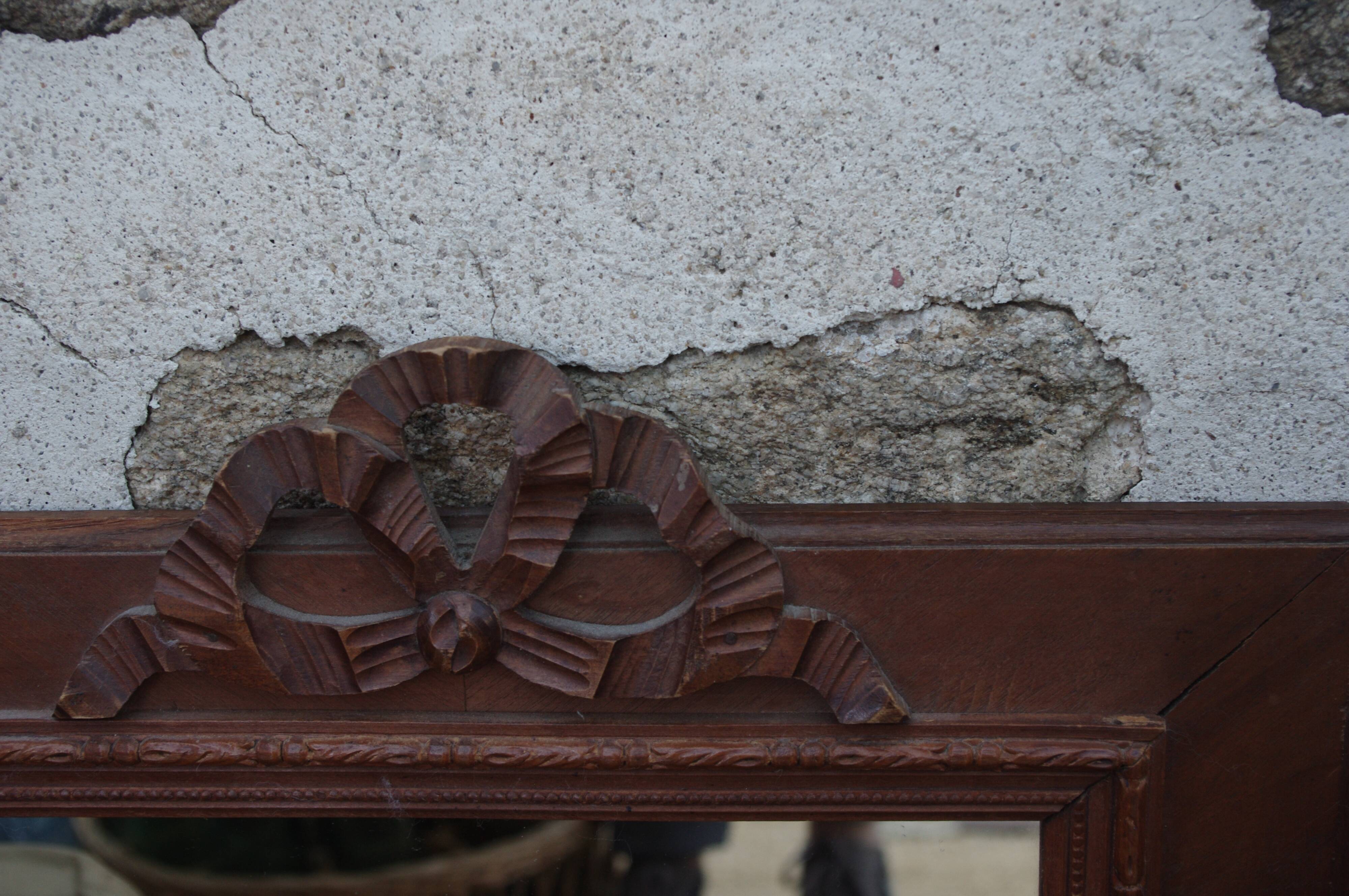 Mirror wood carved node massif  44x58cm