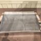 Chrome metal and glass vintage tray