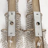 Pair of crystal appliques. France, 1970s.