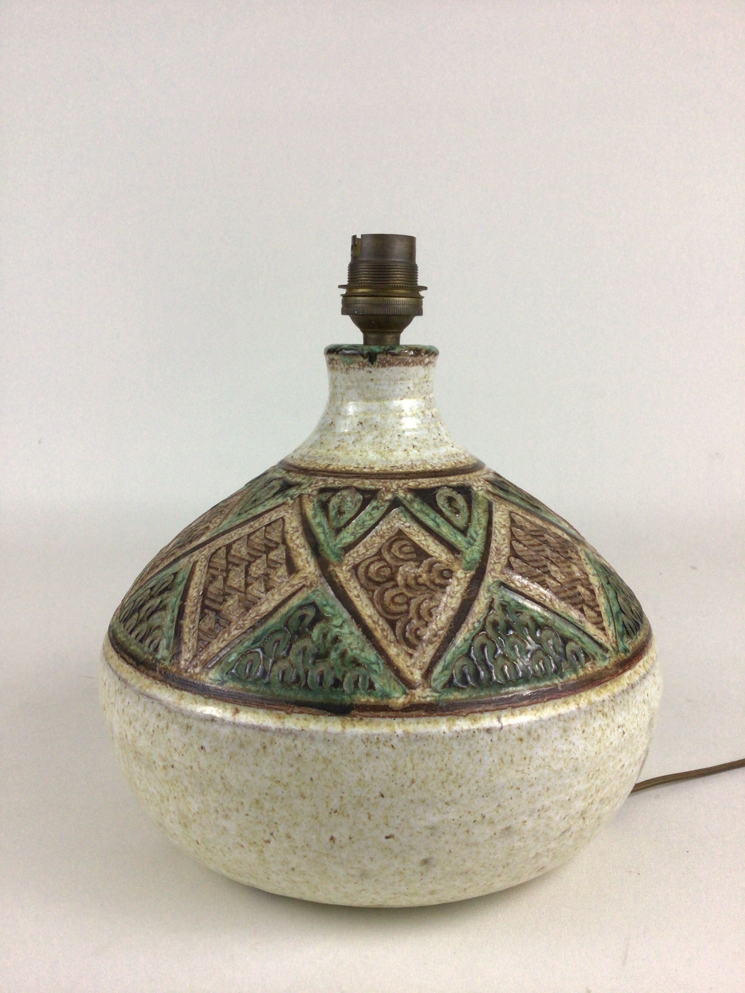 Ceramic lamp foot Vallauris Marcel Giraud