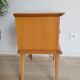 Vintage bedside table, varnish, compass legs, vintage 50s