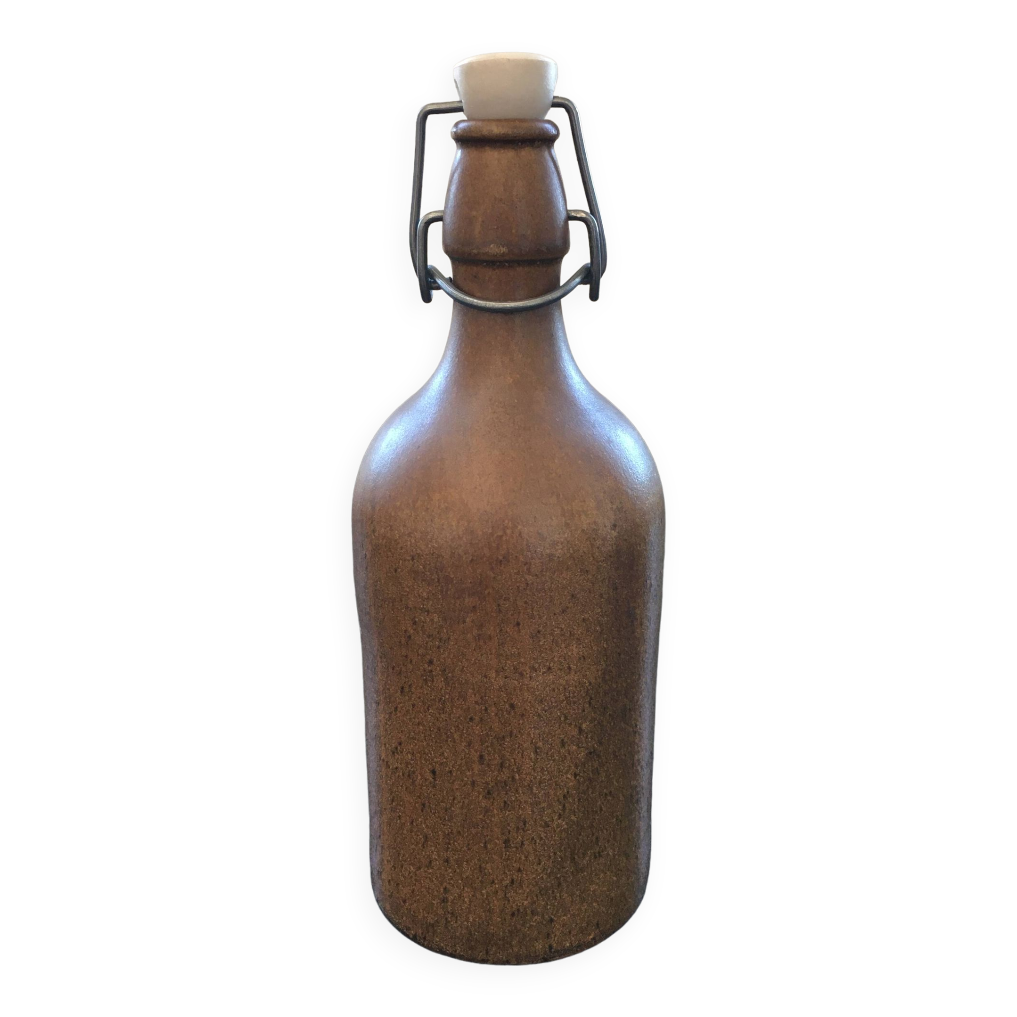 Beige stoneware bottle