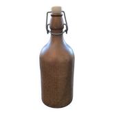 Beige stoneware bottle