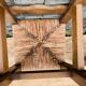 Paire de chaises bois et paille