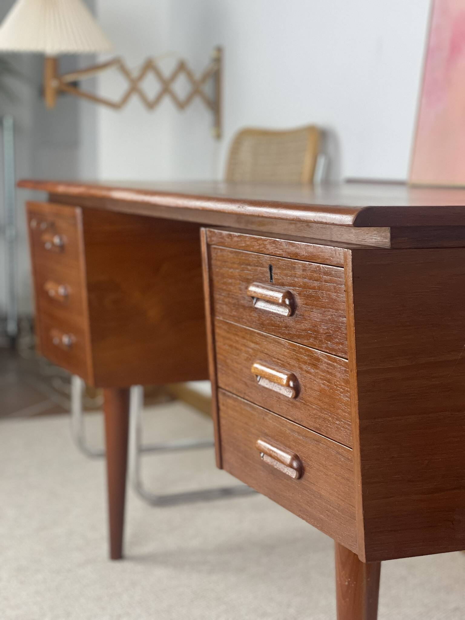 Scandinavian teak desk 1960