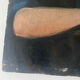 Portrait woman oil on wood