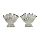 Vases soliflore faience vintage