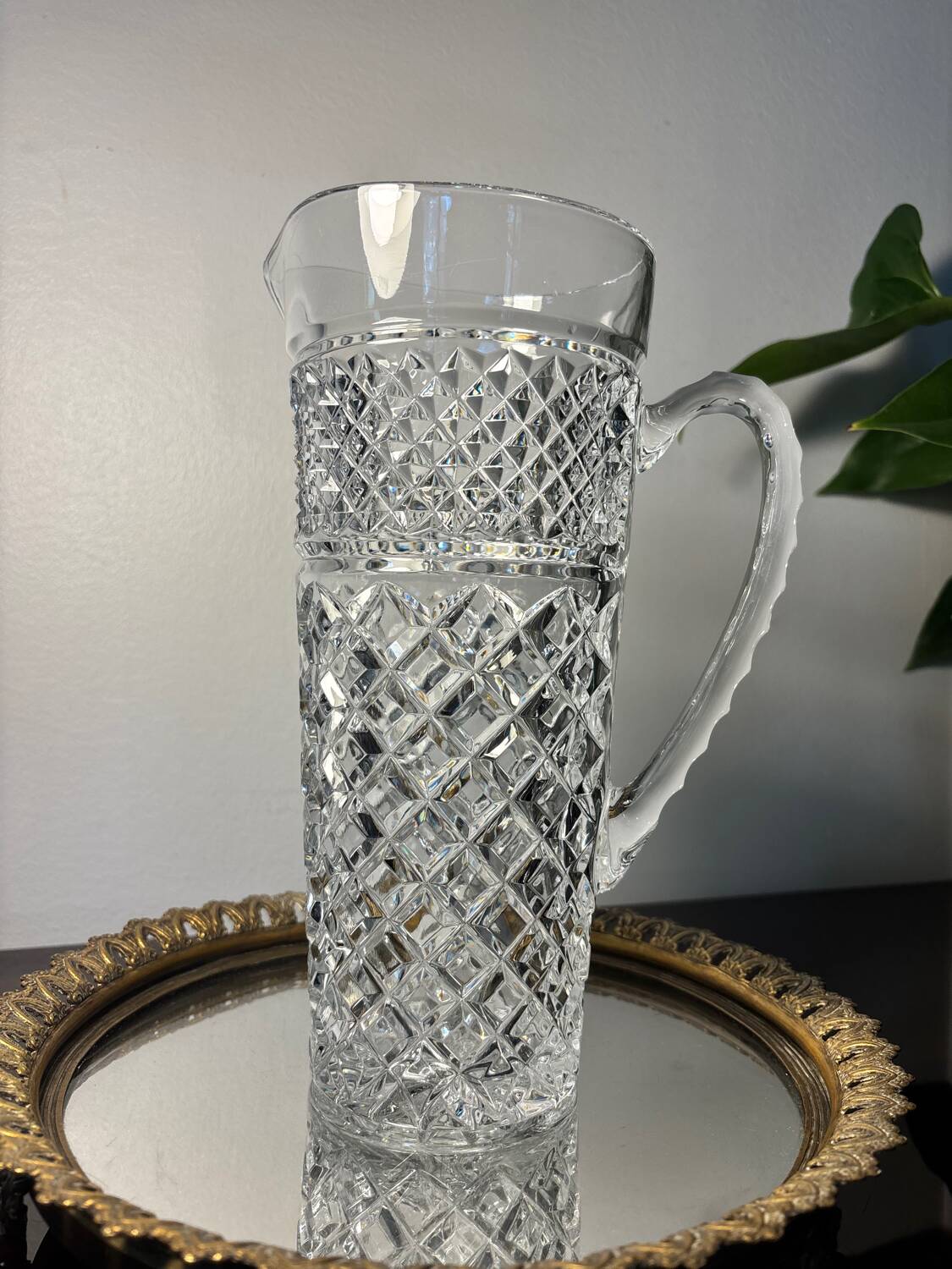 Bohemian crystal jug