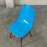Blue fiber chair by Miroslav Navratil for Vertex 1960