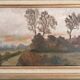 Old Landscape Painting Normandy Rouen School Montparnasse Frame Green Legrip