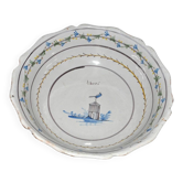Coupe en faïence de Nevers à décor révolutionnaire, XVIIIe siècle