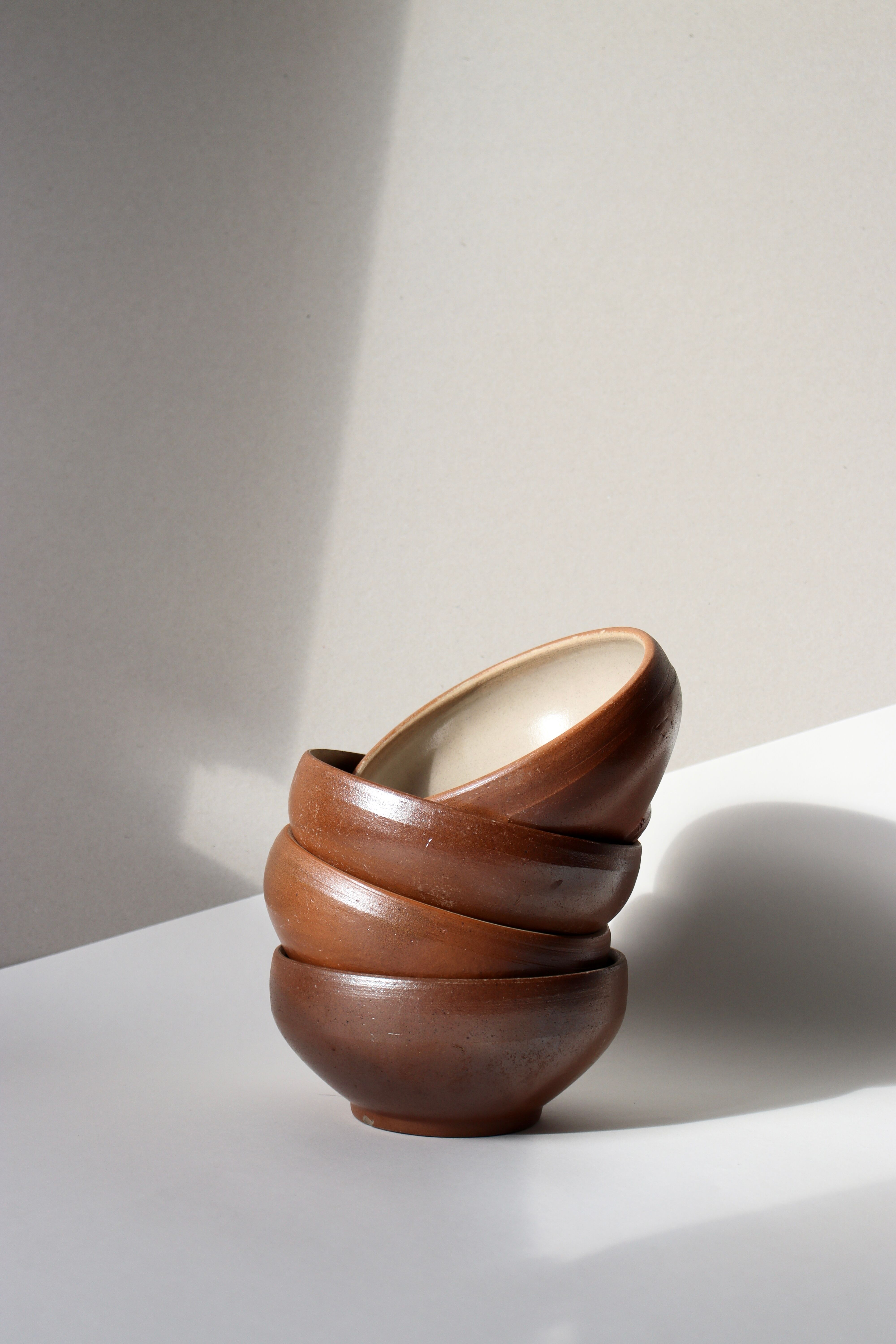 Set of sandstone bowls