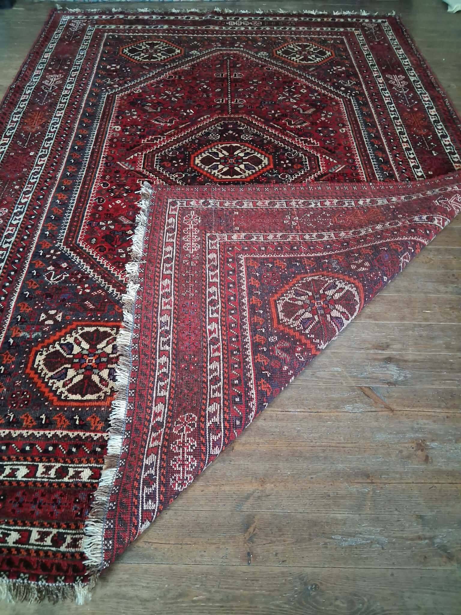 Tapis Persan Qashqaï fait main 316x220cm