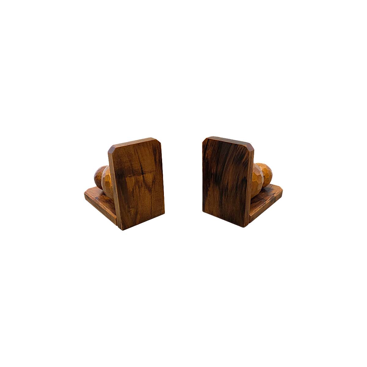 Supports de livres en bois vintage français