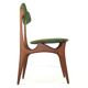 Set of 4 dining chairs 'Cindy' - new upholstery - mid century modern - teak