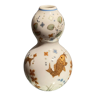 Vase calebasse miniature aux carpes en porcelaine asiatique Chine, Japon